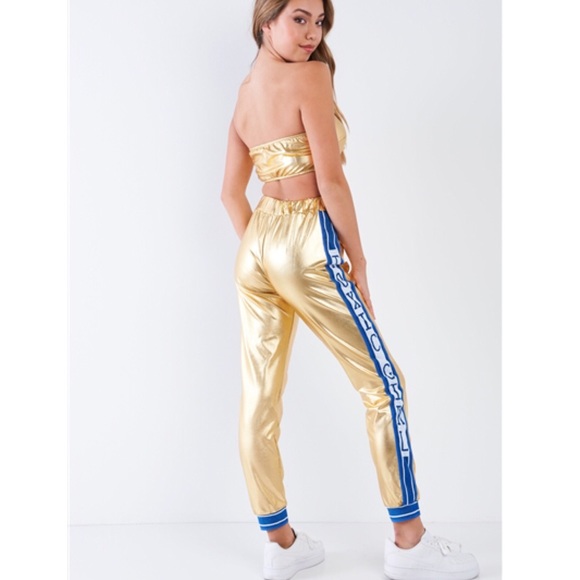🛍HP🛍  METALLIC “TOXIC GIRL“ 2 PIECE TRACK SET - Picture 4 of 6